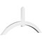 Ekena Millwork Archdale Architectural Grade PVC Gable Bracket, 96"W x 44"H x 4"D x 6"F, 11/12 Pitch GBP096X44X0406ARC00 - alternate 1